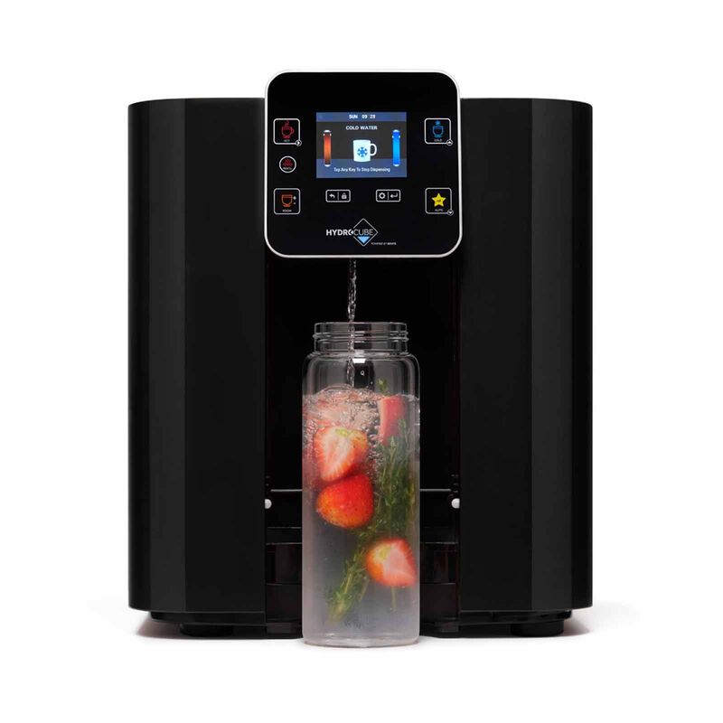 NOVITA Hot & Cold Water Dispenser - Glazy Black (installaton Included) W29IB-image null