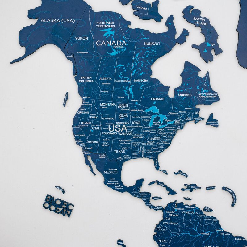 2d Wooden World Map Blue L ENJOY THE WOOD-image 6