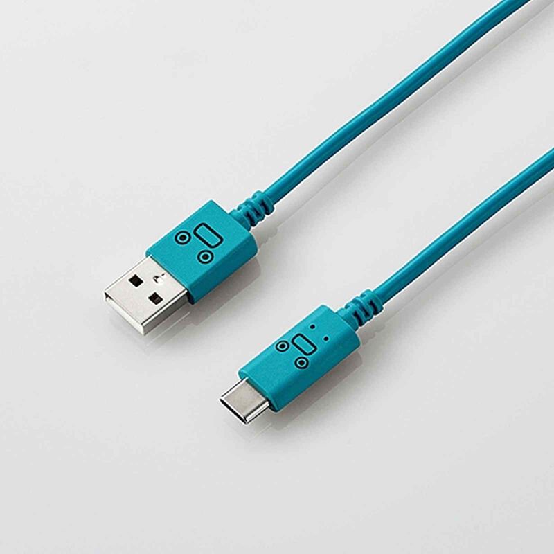 ELECOM Usb Cable (look/a-c) Blue/1.2m MPA-FAC12CBU-image 1