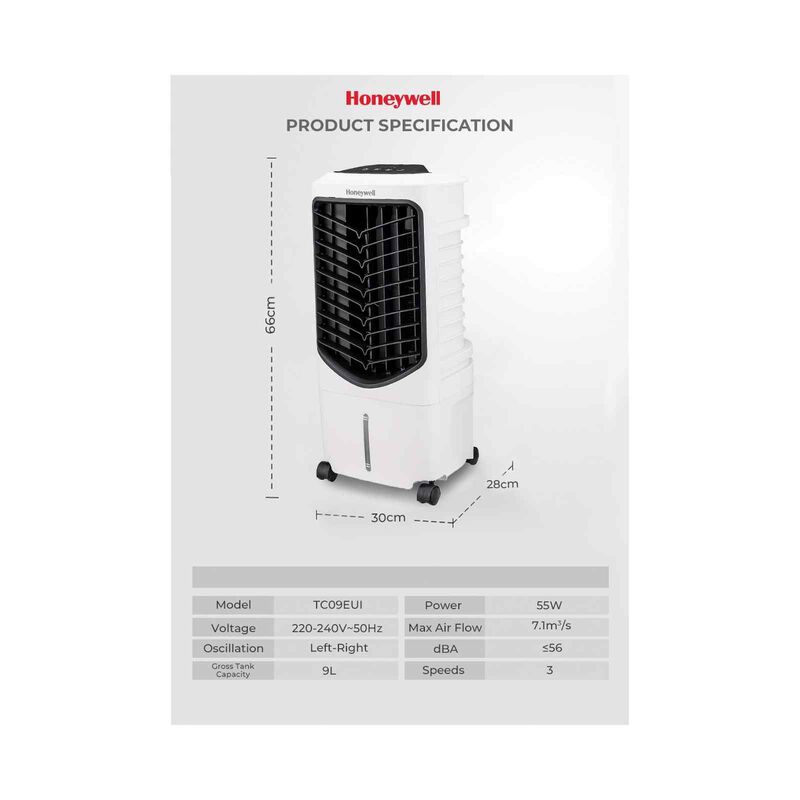 HONEYWELL Air Cooler With Ioniser (9l) TC09PEUI-image 15