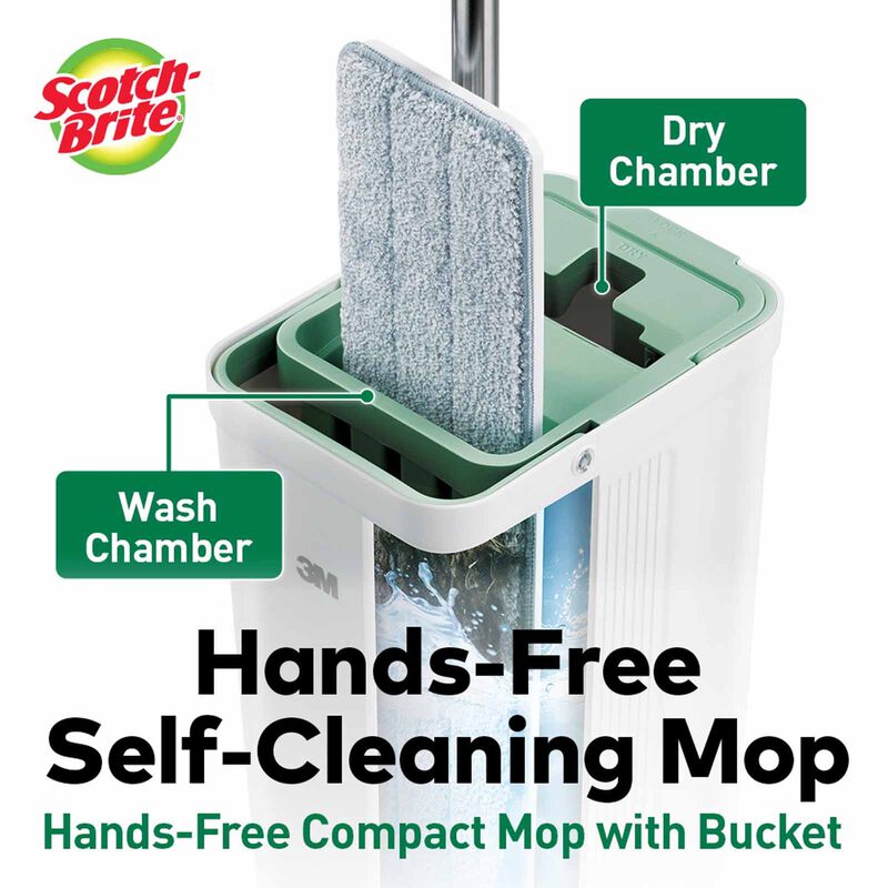 3M SCOTCHB Scotch-brite Hands-free Compact Mop Hfb002 HFB002-image 21