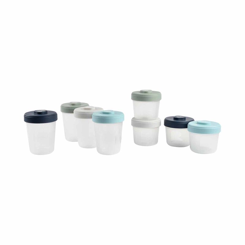 BEABA Food Storage Toddler Set 150ml/250ml - Storm (online) CLIP PORTIONS-image 1