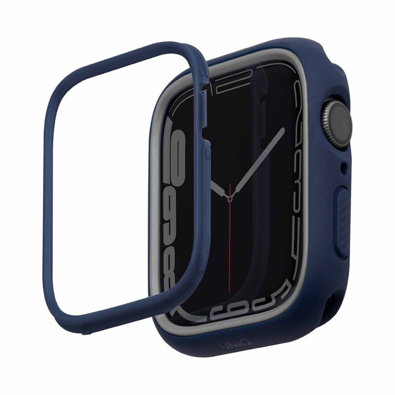 UNIQ Moduo Apple Watch Case With Interchangeable Pc Bezel 45/44mm - Marine (blue/grey) UNIQ-45MM-MDBLUGRY-image 2