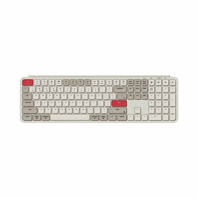 KEYCHRON B6 Pro, 109 Key, Retro Red, Ultra-slim Wireless Keyboard KYCN-B6P-K13