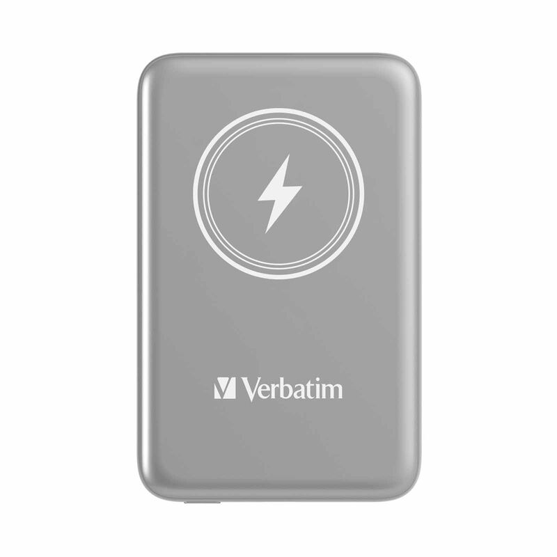 VERBATIM Power Pack Mcp-10bk 10000 Mah Pd 20w Mwc 15w - Grey VM32249-image 1