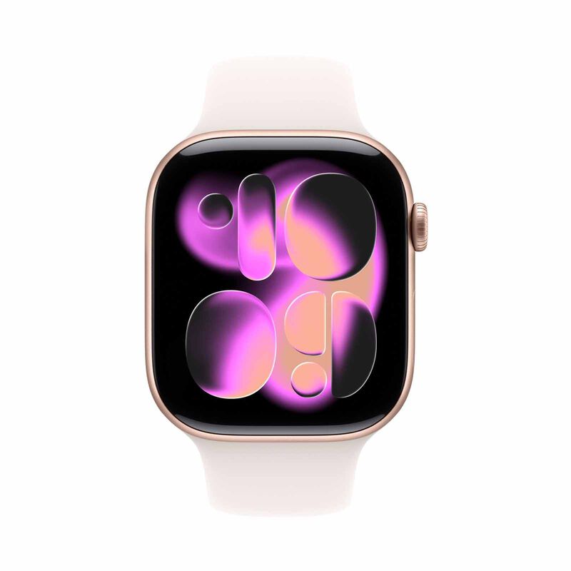 APPLE Watch Series 11 Gps + Cellular 46mm Rose Gold Aluminium Case With Light Blush Sport Band - S/m MFCG4X/A-image 5