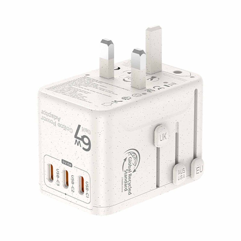 SOUNDTEOH World Travel Adaptor With Gan Pd67watts Usb Quick Charger TA-667C-image 5