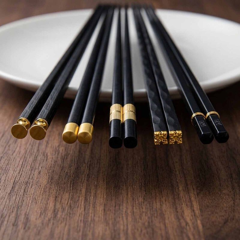 CERABON ES Chopsticks L24.3cm - Black/gold 149HC-12-00508-image 4