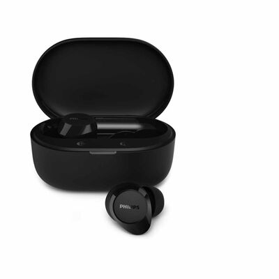 PHILIPS Wireless In-ear Bud, 10mm Drivers, Bt6.0, Ipx4 Splash TAT1300BK/97