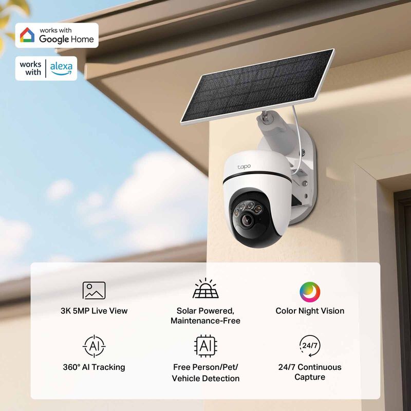 TP LINK Solar-powered Pan/tilt Security Camera Kit TAPO C630 KIT-image 15