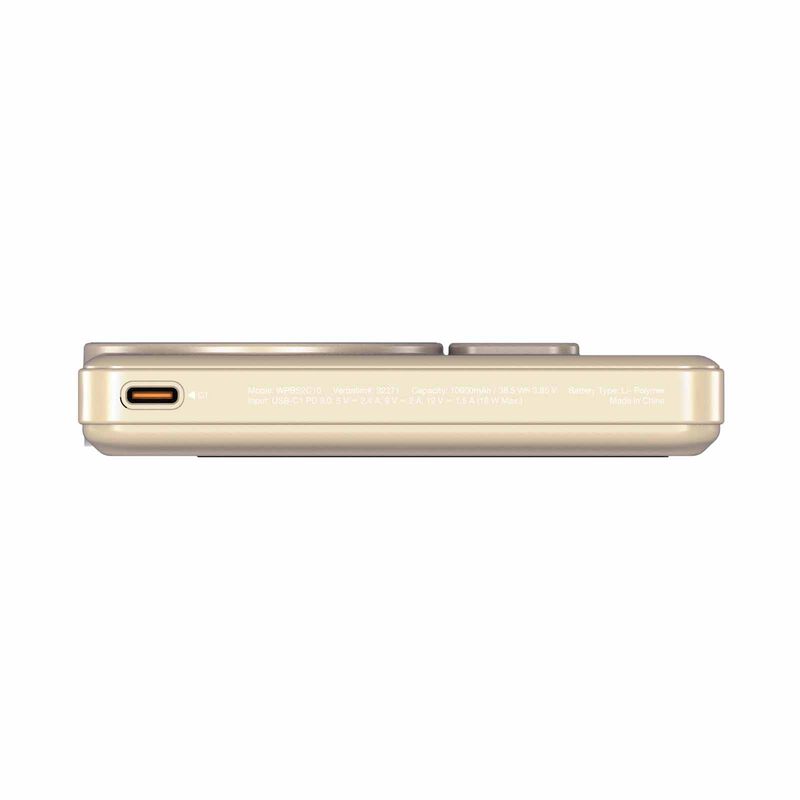 VERBATIM Powerbank Magnetic Wireless Charge 10000mah 2 X C Stand Gold VM32271-image 4