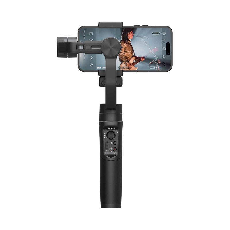 HOHEM Isteady Mobile+ 3-axis Smartphone Gimbal W/ Magnetic Fill Light - Black HT-ISTEADYMOBILE+KIT-image 4