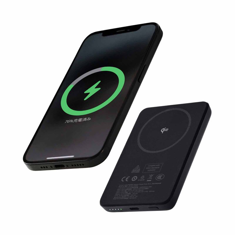 ELECOM Qi2 Wireless Ccc Power Bank 5000mah 20w 1c DE-B04-5000BK-image 8