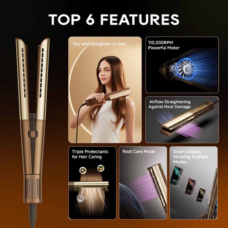 DREAME Aerostraight High-speed Styler (1600w) - Gold DM-AEROSTYL-GD-image 14