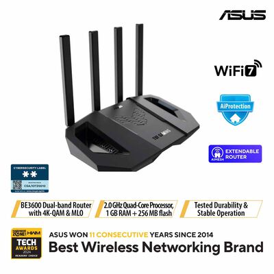 ASUS Wifi 7 Dual Band Gaming Router TUF-BE3600