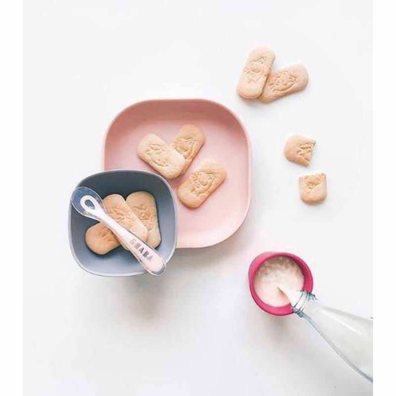 BEABA Suction Meal Set - Pink (online) SILICONE-image 2