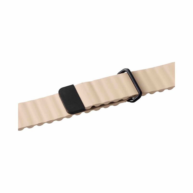 ELECOM Magnetic Soft Leather Apple Watch Band 49/45/44/42mm (greige) AW-45BDLMAGGB-image 3
