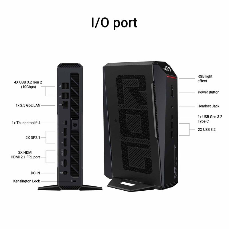 ASUS Rog Nuc U9-275hx 32gb 1tb Ssd Win 11 Rtx5070 Black RNUC15JNK9X489A0-image 8