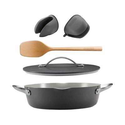 TRAMONTINA 5 Pcs Multi-purpose Pan Set 28cm / 4.0l Fiora - Grey 19584002