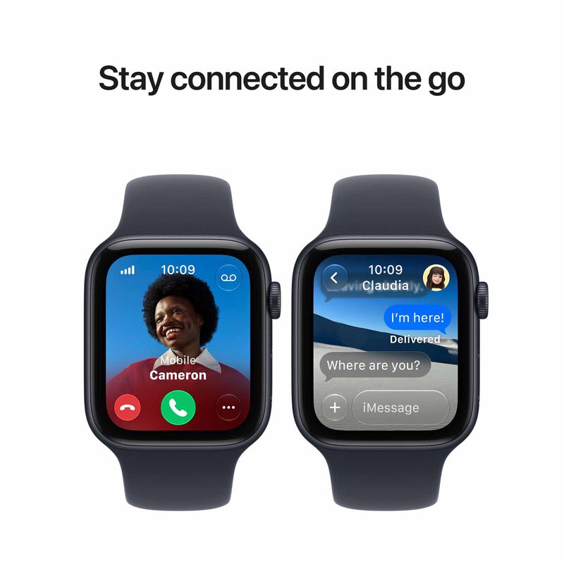 APPLE Watch Se 3 Gps + Cellular 44mm Midnight Aluminium Case With Navy Blue Sport Band - M/l MJLT4X/A-image 7