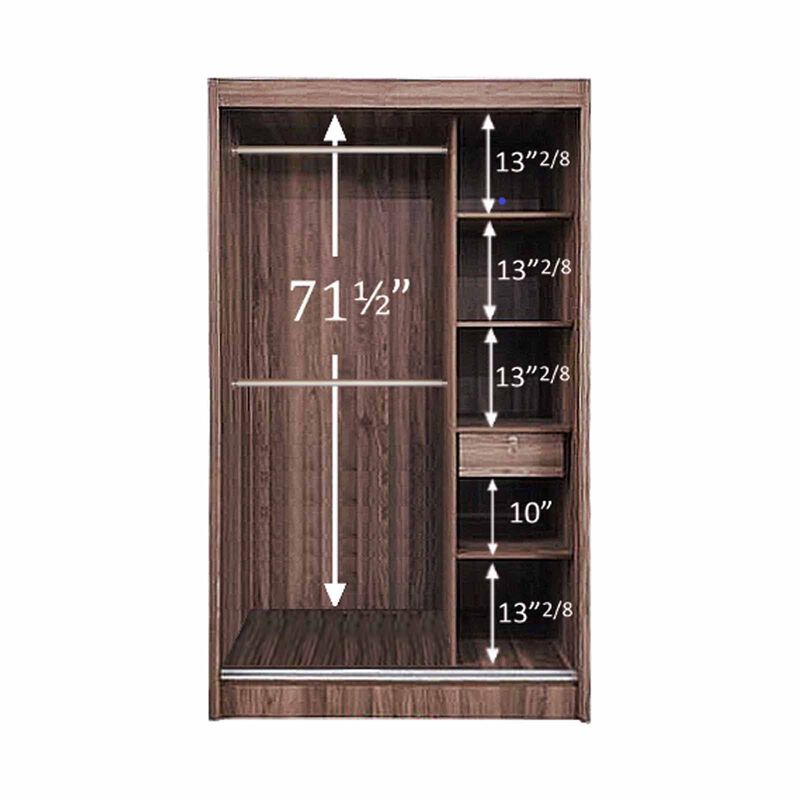 SMARTBOX Sliding Wardrobe With 1pc Mirror Door FELIX-image 3
