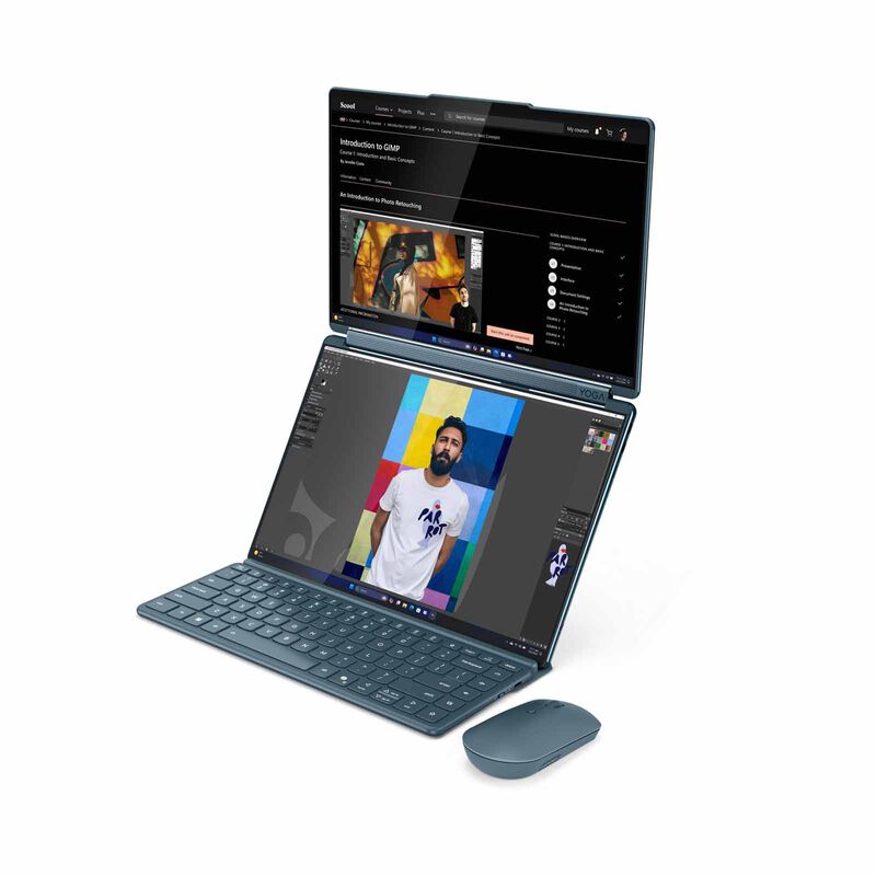 LENOVO 14in X 2 2.8k Wqxga+ Oled Intel Core Ultra 9 285h 32gb Ram Intel Arc 140t Graphics 1tb Ssd Win 11pro YOGA BOOK 9 14ILL10 83KJ001RSB-image 4