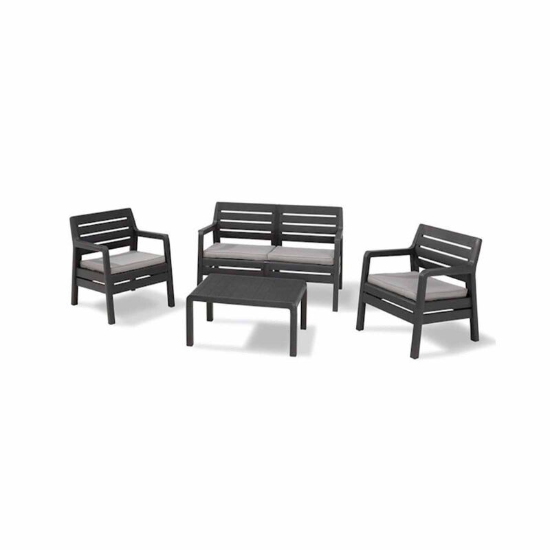 ALLIBERT Delano Lounge Set Graphite + Cush D-AB-39-1538-image 1