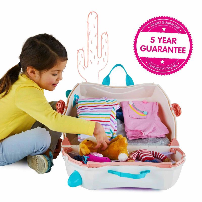 TRUNKI Ride On Luggage - Lola The Llama TR0356-GB01-image 5