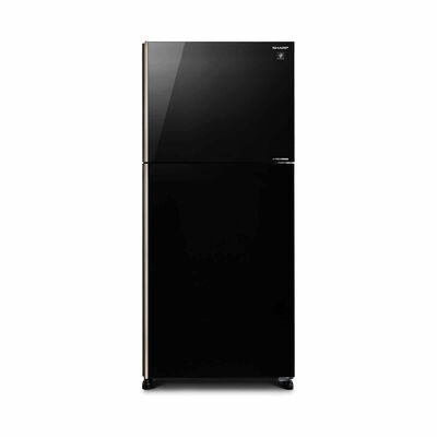 SHARP 2 Door Top Mount Fridge - Black (523l) SJ-PG51A-BK