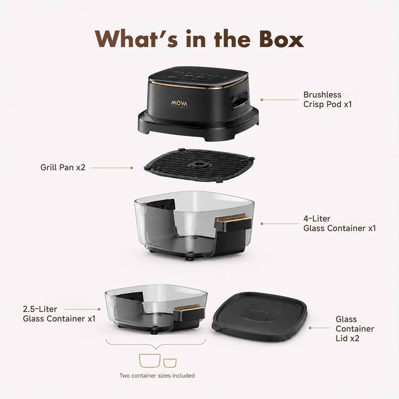 MOVA Aeroglass Air Fryer (4.0l) MV-AF20PROAF-image 10