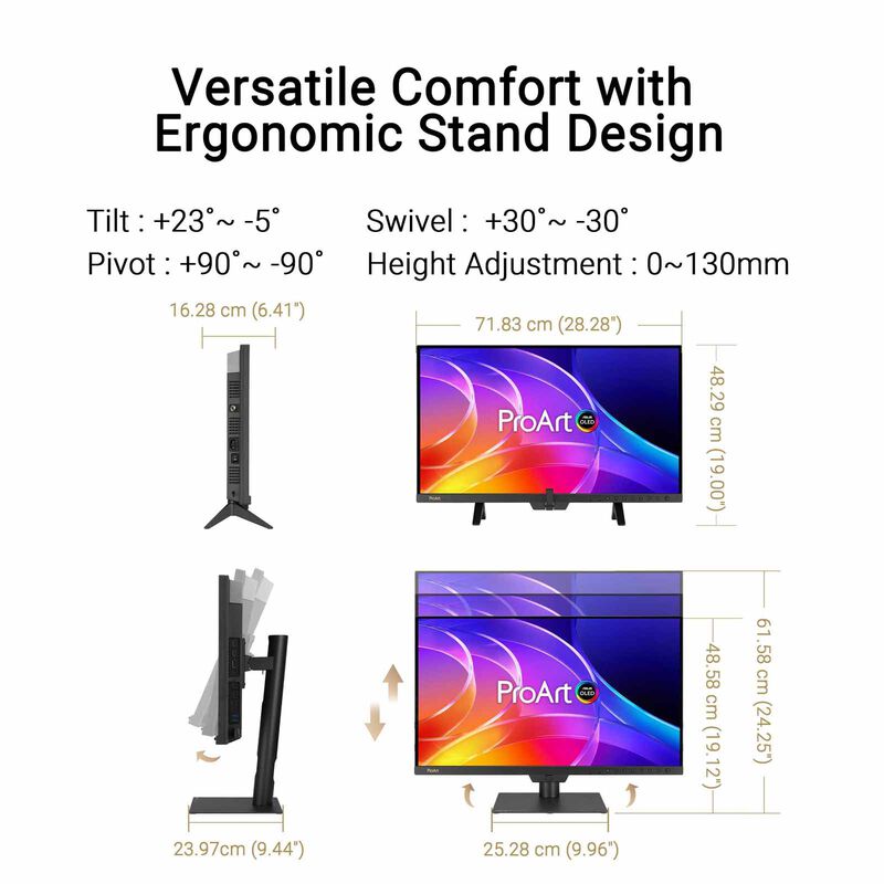 ASUS 31.5in Proart Uhd 240hz Qd-oled Monitor PA32USD-image 13