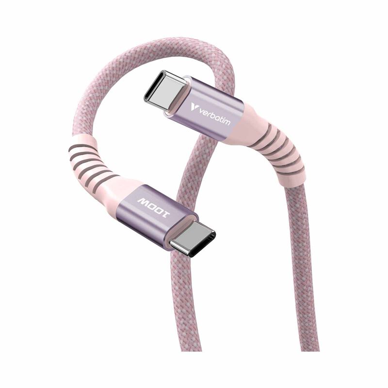 VERBATIM Sync & Charge Usb-c To Usb-c 100w Magnetic 120cm - Pink VM31857-image 5