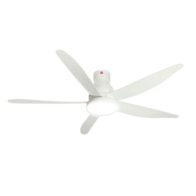 KDK 60 In Dc Ceiling Fan With Led Light (white) U60FWL(WH) LONG ROD