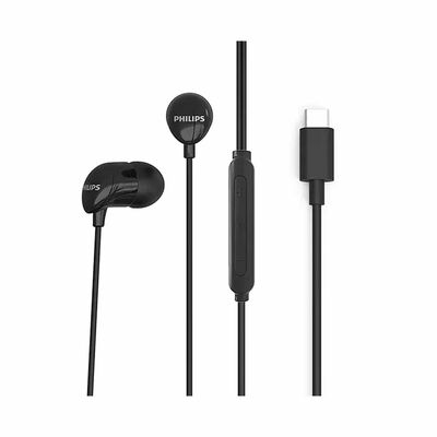 PHILIPS In-ear Headphones W Mic Type C Black TAE2146BK/97