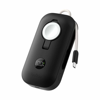 BELKIN 10k Power Bank W/cbl & Watch Chrgr Black BPD012FQBK