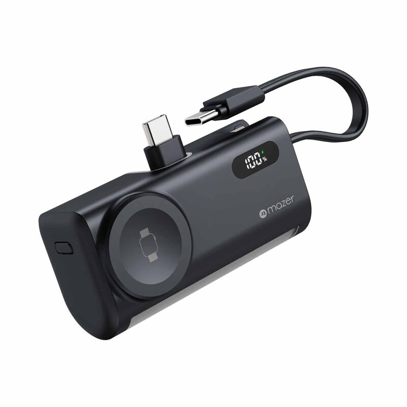 MAZER Powermate 5000mah/pd20w With Apple Watch Charging Powerbank - Blackgrey M-PC5.0W-BG-image 5