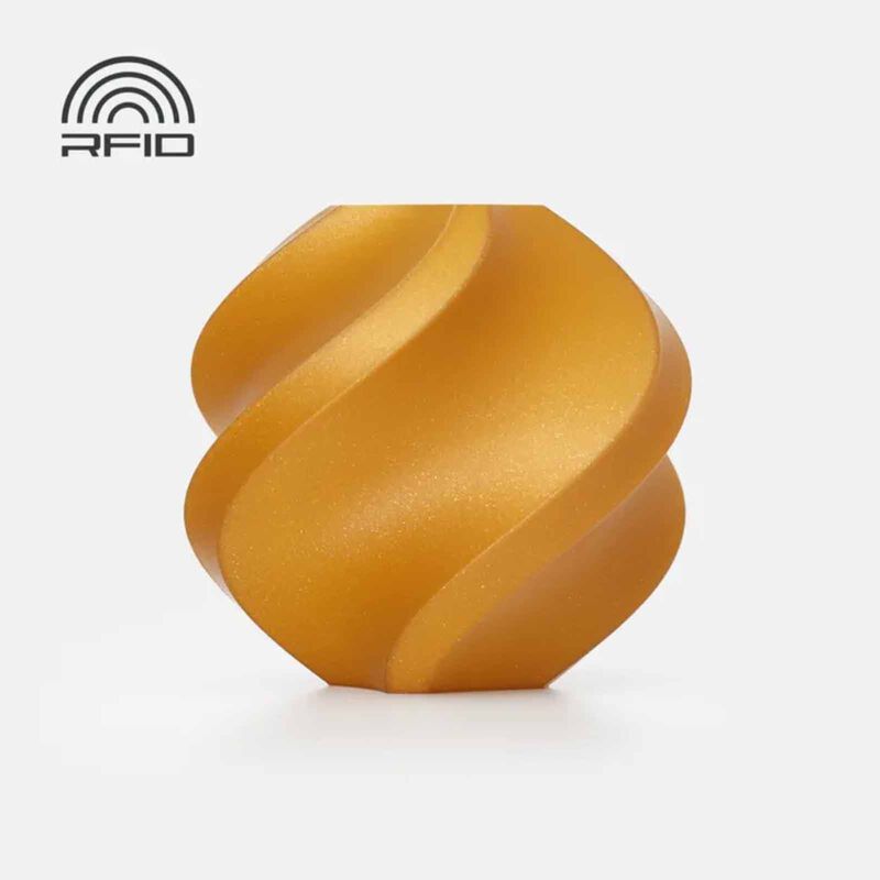BAMBU LAB Pla Sparkle Filament - Classic Gold Sparkle - With Bambu Reusable Spool BAM-A08-Y1-1.75-1000-SPL-image null