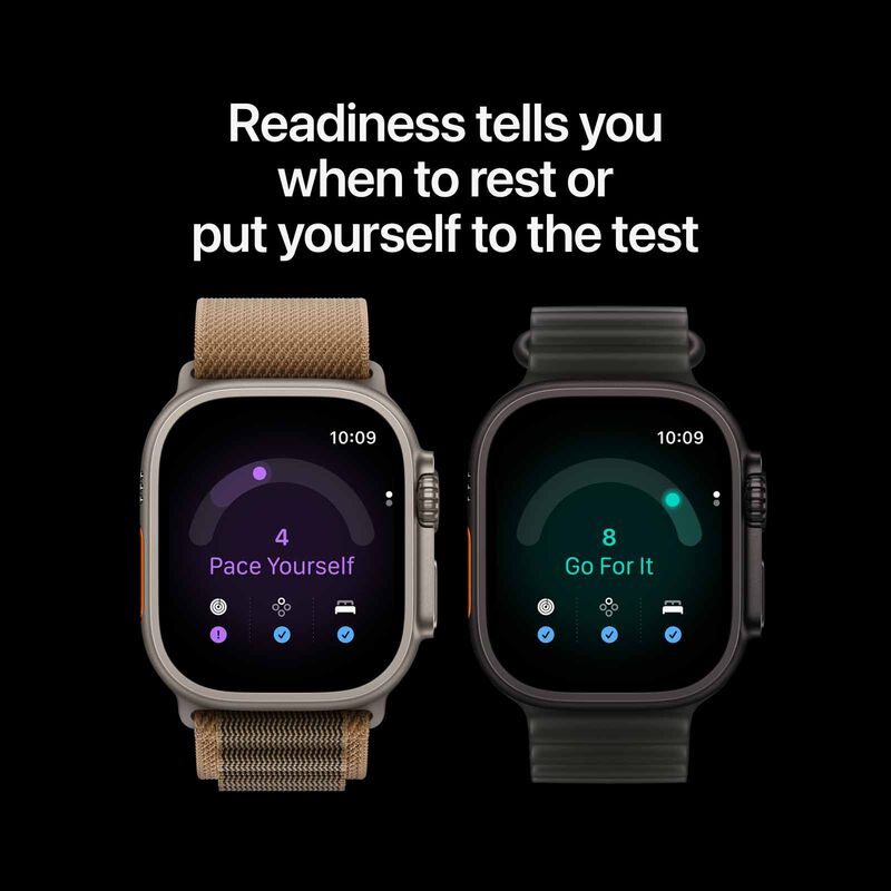 APPLE Watch Ultra 4 Gps + Cellular 49mm Black Titanium Case With Translucent Black Ocean Band MJAY4X/A-image 5