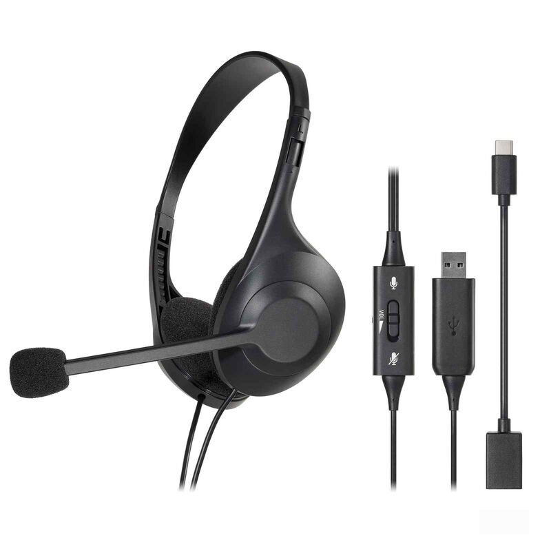 AUDIO TECH Dual-earpiece Headset ATH-102USB-image 3