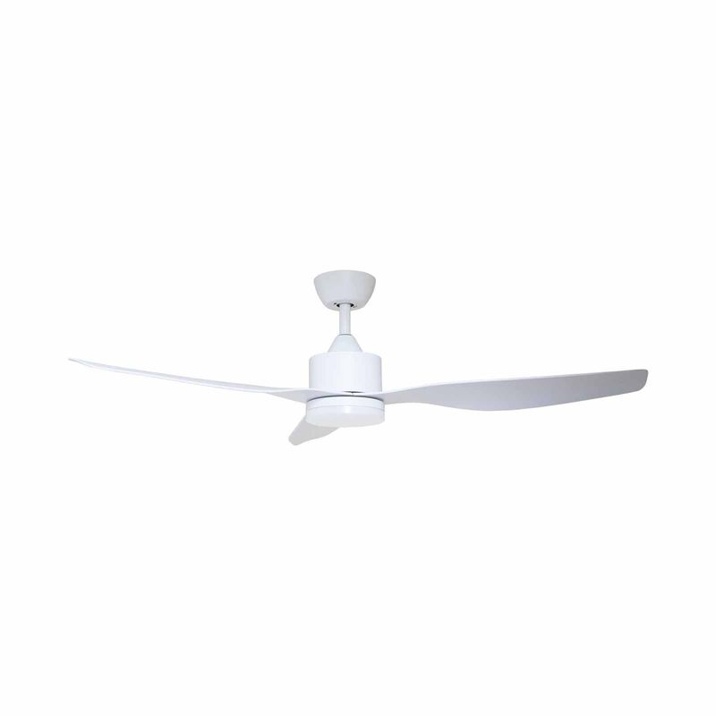 FANZTEC 52 In Dc Ceiling Fan With Led Light (matt White) AIRMASTER 52" MATT WHITE-image 1