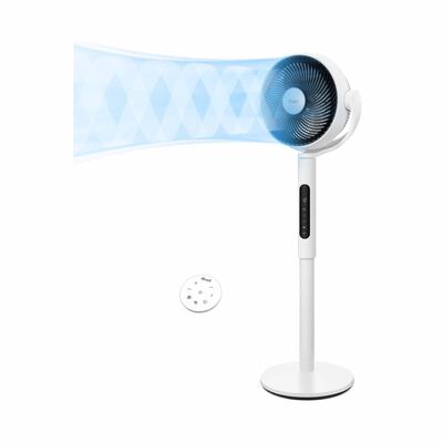 LEVOIT Pedestal Circulation Dc Fan - White LV-R432FAN-UK