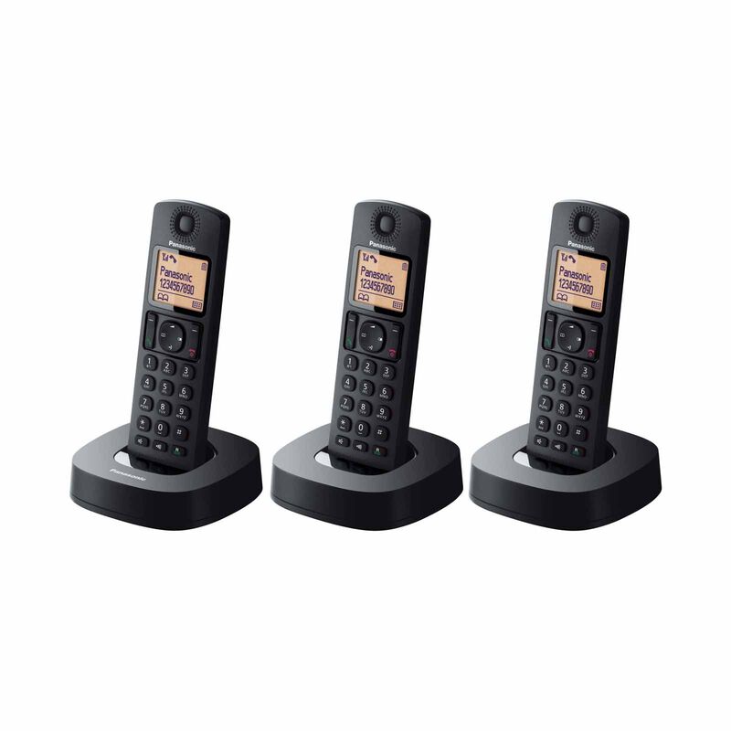 PANASONIC Triple Dect Phone Handfree Speaker Phone (black) KX-TGC313CXB-image 2