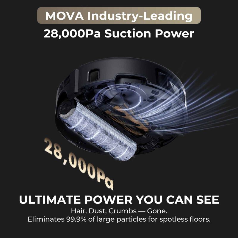 MOVA Z60 Ultra Roller Complete Robot Vacuum Cleaner MV-Z60ULRLCOM-BK-image 15