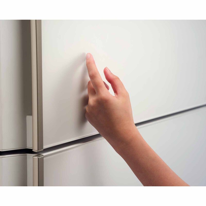 SHARP 2 Door Top Mount Fridge - Matte White (607l) SJ-PG60A-W-image 3