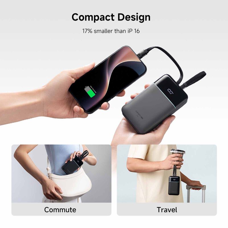 CUKTECH Powerbank 20000mah Pd 40w C+l Cable CKB200NLMXGY-image 10