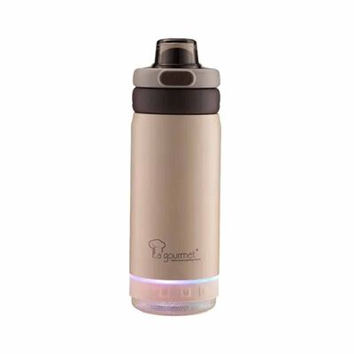 LA GOURMET Hydrotune 350ml Thermal Bottle With Bluetooth Speaker - Beige LGHE437174