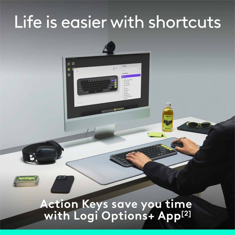 LOGITECH Pop Icon Keys Wl Kb - Graphite 920-013083-image 9