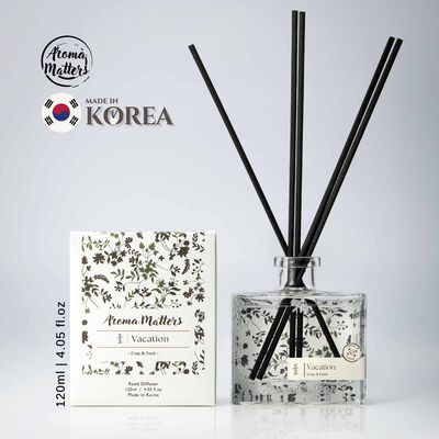 AROMA MATT Vacation Reed Diffuser 4.05 Fl.oz (120ml) BOTTLE120-VACATION