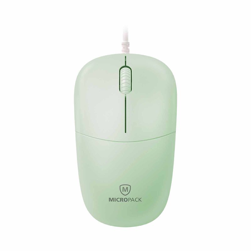 MICROPACK Essential Wired Optical Mouse - Green M-105-GN-image 1