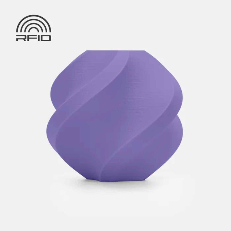 BAMBU LAB Pla Matte - Lilac Purple- With Reusable Spool BAM-A01-P4-1.75-1000-SPL-image null